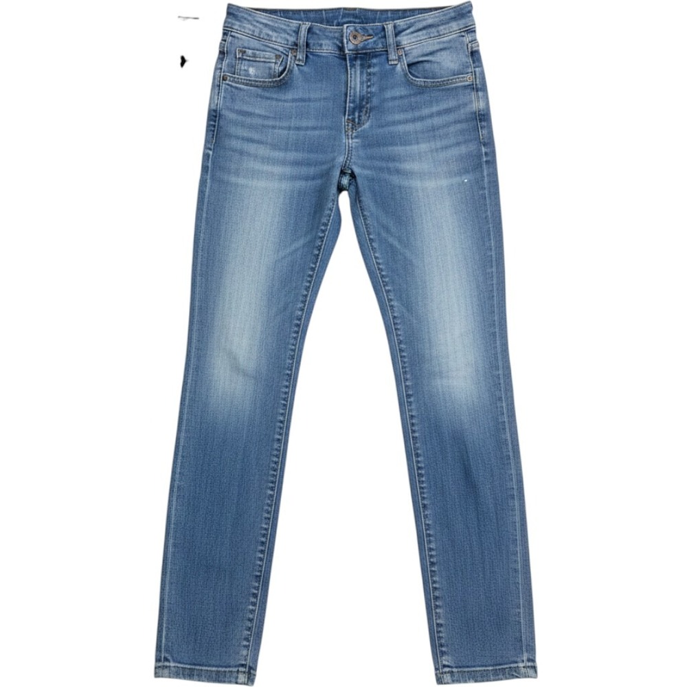 Zara Z1975 Skinny Ankle Fit Jeans Blue Denim Mid Rise Women Size 6 EUR 38